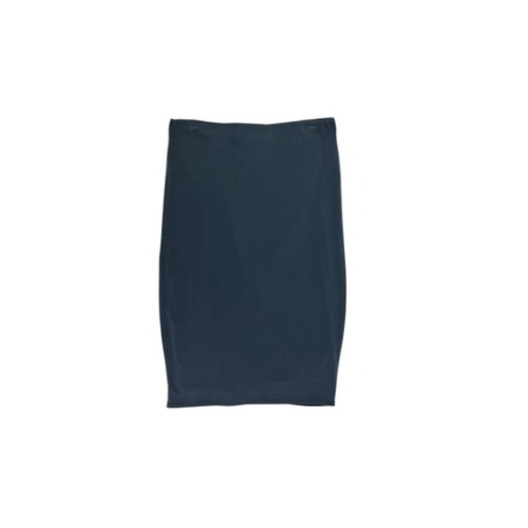 Express Dark‎ Grey Modal Stretch Pencil Skirt Elastic Waist Size Medium - Picture 2 of 6